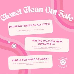 COPY - Closet Clean Out Sale!!